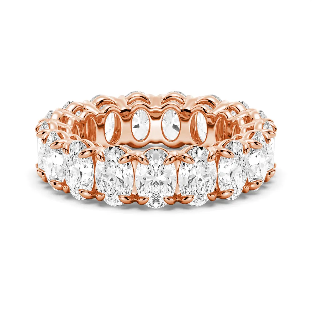 9 CT. Moissanite Oval Cut Eternity Band sold by MSBLUE Jewelry product image thumbnail 3
