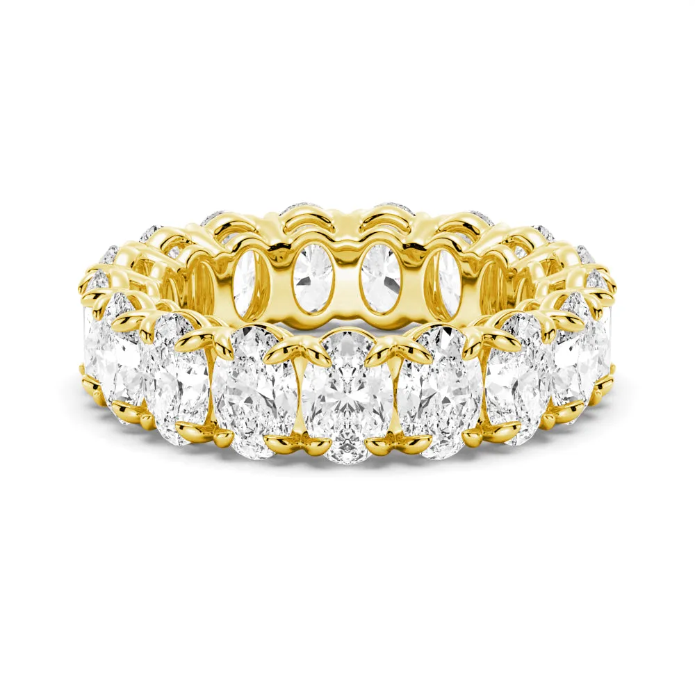 9 CT. Moissanite Oval Cut Eternity Band sold by MSBLUE Jewelry product image thumbnail 2