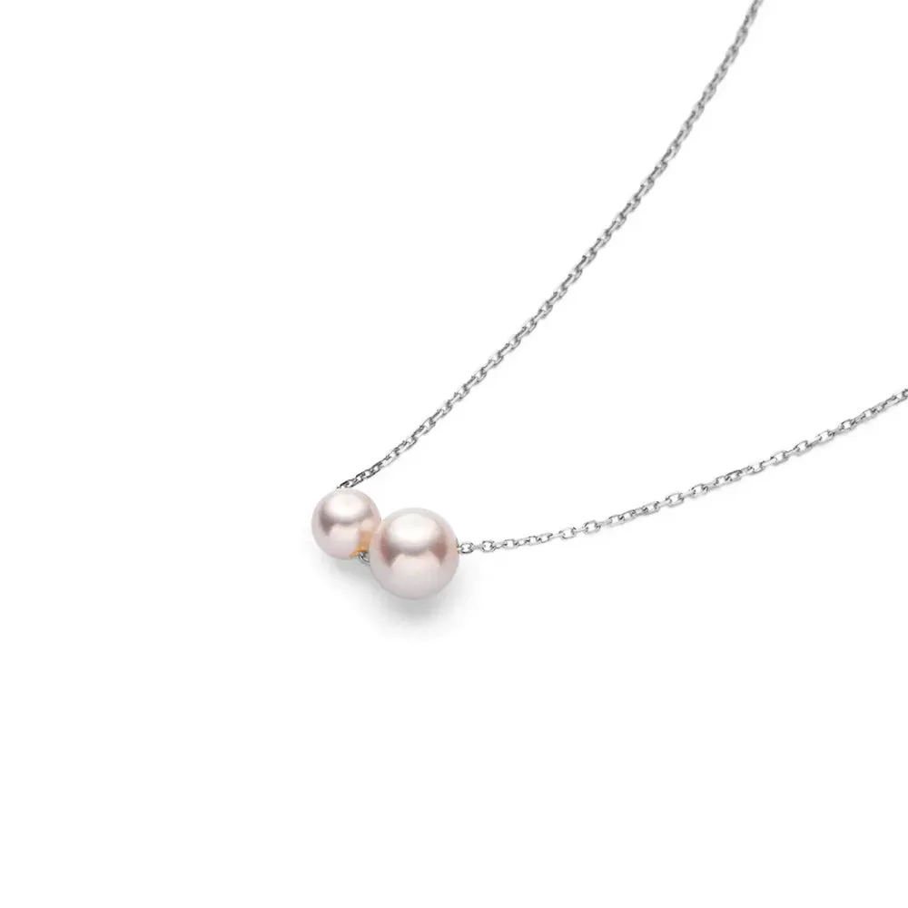 Double Freshwater Cultured Pearl Necklace sold by MSBLUE Jewelry product image thumbnail 3