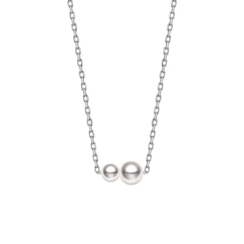 Double Freshwater Cultured Pearl Necklace sold by MSBLUE Jewelry