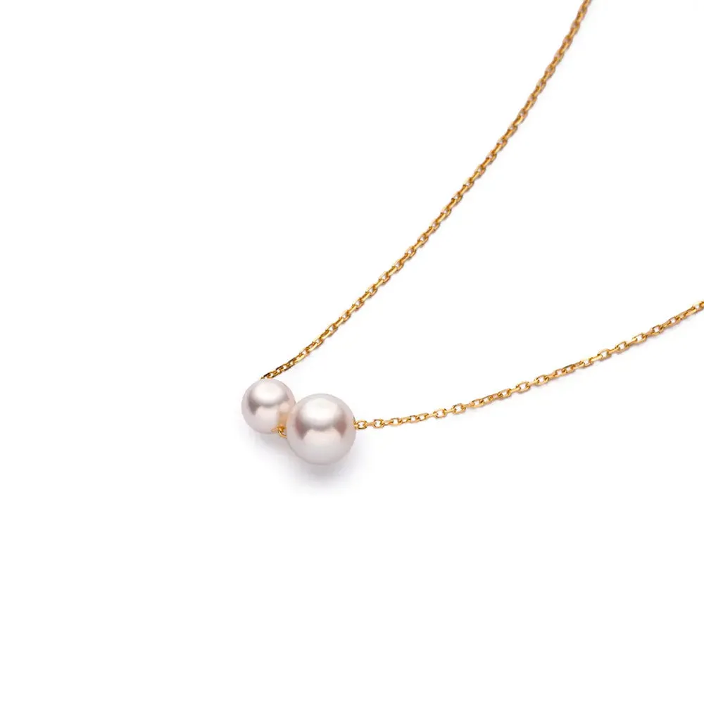 Double Freshwater Cultured Pearl Necklace sold by MSBLUE Jewelry product image thumbnail 4