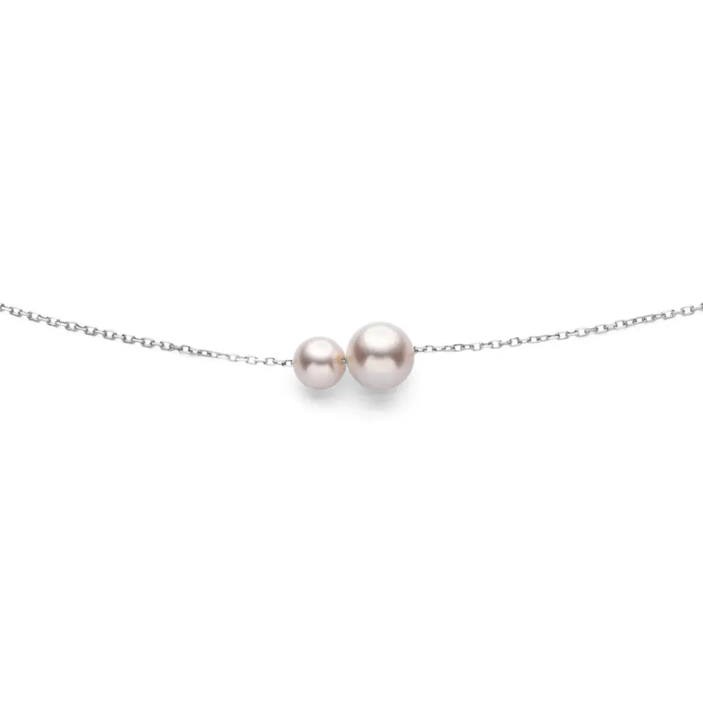 Double Freshwater Cultured Pearl Necklace sold by MSBLUE Jewelry product image thumbnail 5