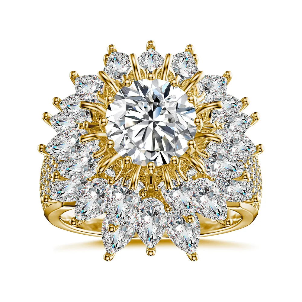 4 CT. Unique Style Prong Set Round Halo Ring sold by MSBLUE Jewelry product image thumbnail 2