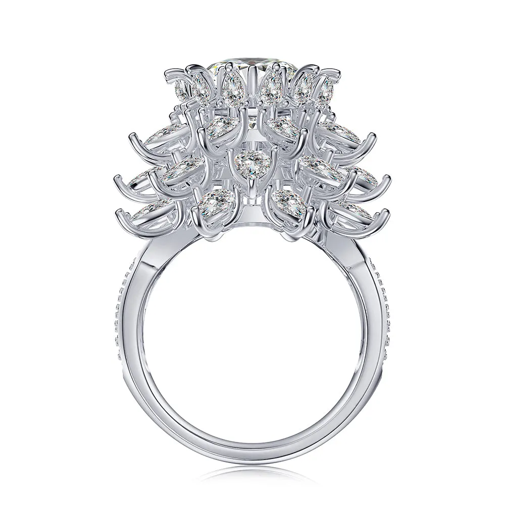 4 CT. Unique Style Prong Set Round Halo Ring sold by MSBLUE Jewelry product image thumbnail 4