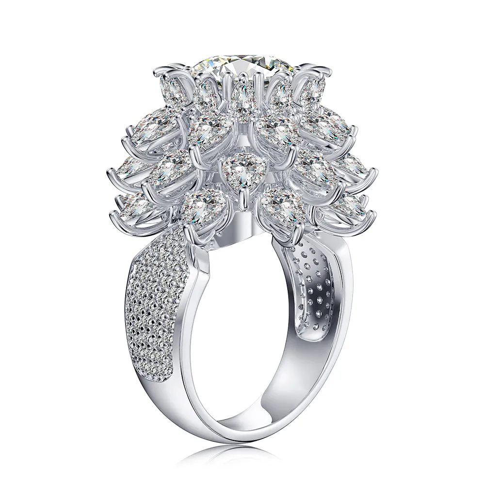 4 CT. Unique Style Prong Set Round Halo Ring sold by MSBLUE Jewelry product image thumbnail 3