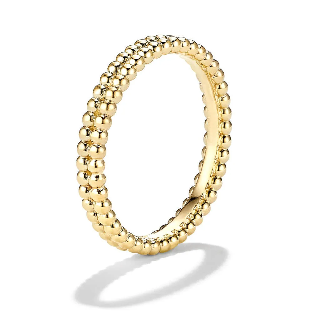 Double Row Beaded Stacker Ring sold by MSBLUE Jewelry product image thumbnail 3