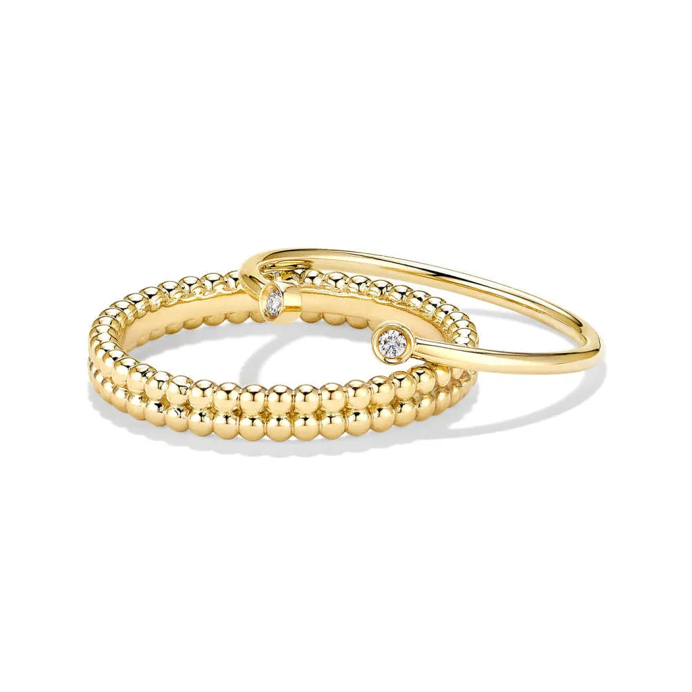 Double Row Beaded Stacker Ring sold by MSBLUE Jewelry product image thumbnail 4