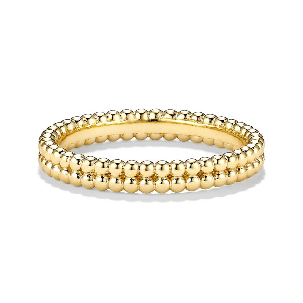 Double Row Beaded Stacker Ring sold by MSBLUE Jewelry
