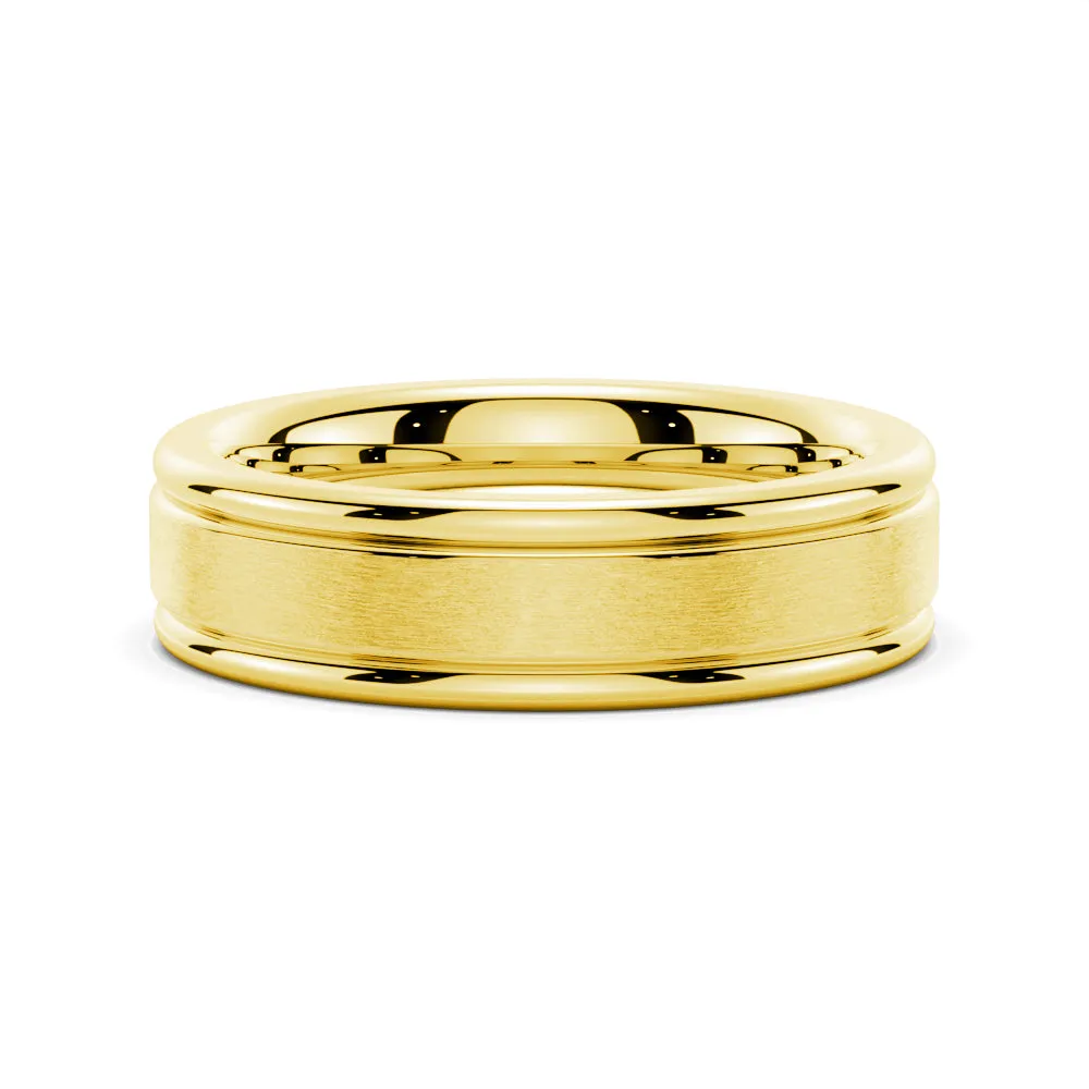 6mm Brushed Finish Men's Wedding Band sold by MSBLUE Jewelry product image thumbnail 2