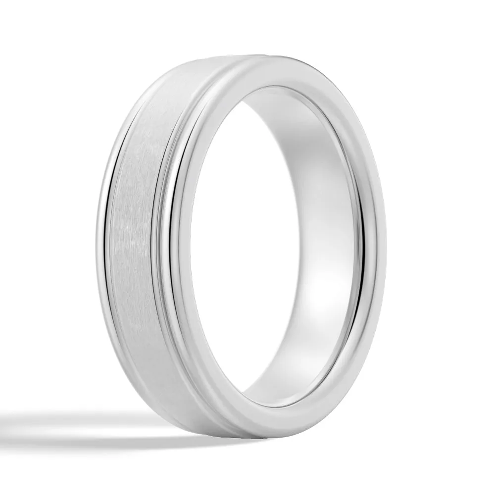 6mm Brushed Finish Men's Wedding Band sold by MSBLUE Jewelry product image thumbnail 4