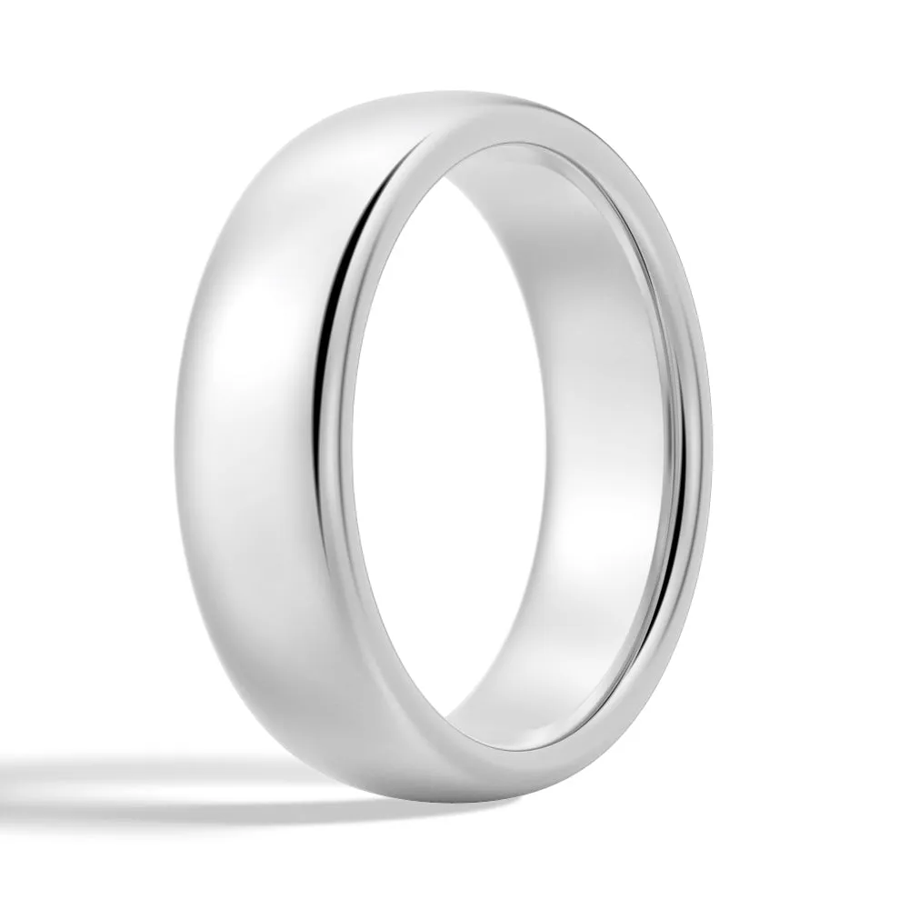 6mm High Polished Finish Comfort Fit Men's Wedding Band sold by MSBLUE Jewelry product image thumbnail 4