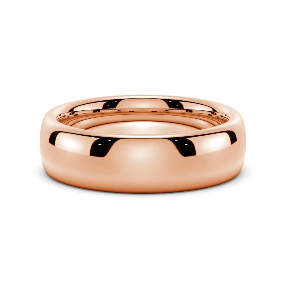 6mm High Polished Finish Comfort Fit Men's Wedding Band sold by MSBLUE Jewelry product image thumbnail 3