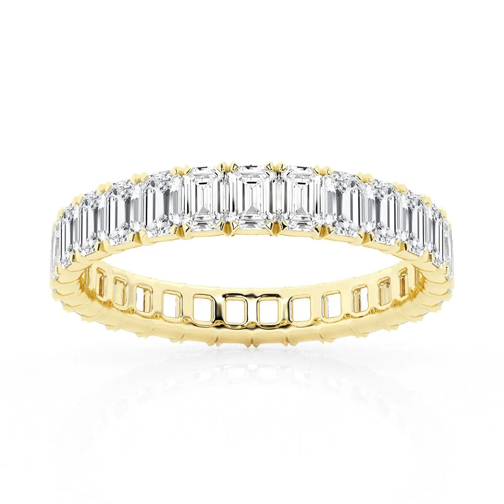 4.6ctw. Emerald Cut Moissanite Eternity Band sold by MSBLUE Jewelry product image thumbnail 2
