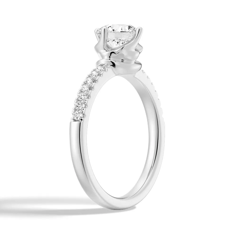 1 CT. Petite Prong Luxe Moissanite Diamond Ring sold by MSBLUE Jewelry product image thumbnail 2