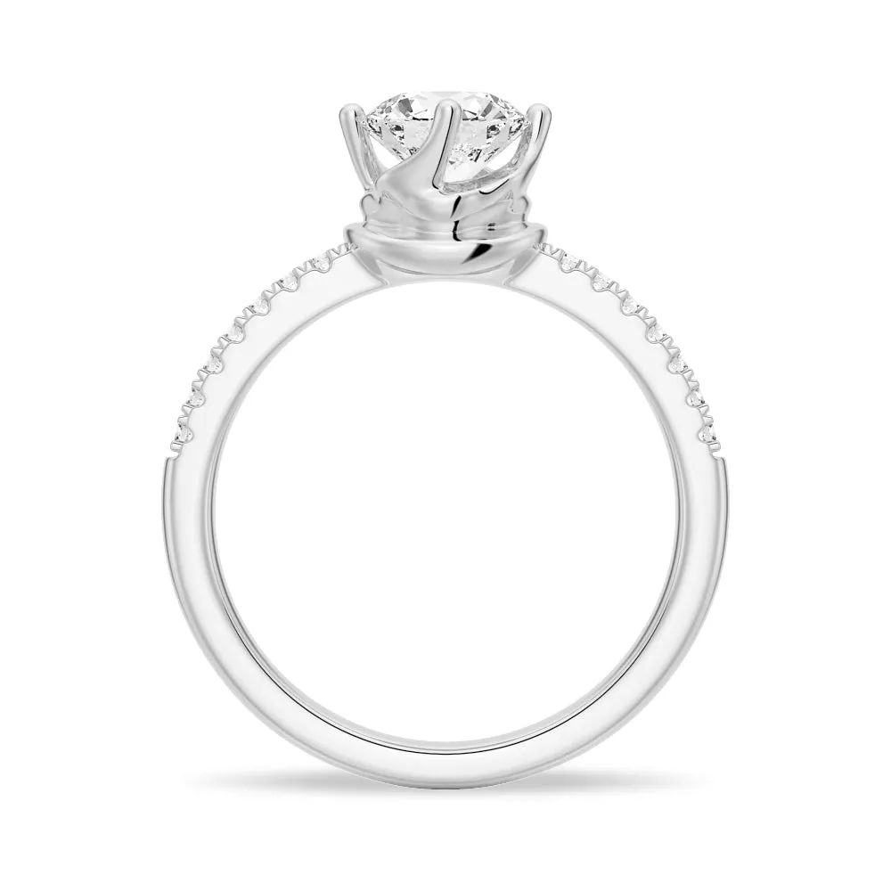 1 CT. Petite Prong Luxe Moissanite Diamond Ring sold by MSBLUE Jewelry product image thumbnail 4