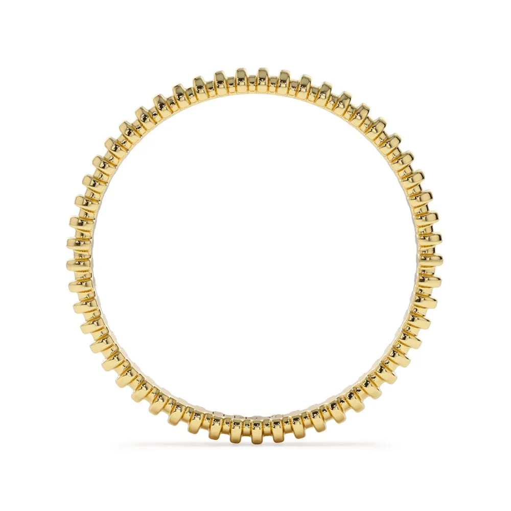 Simple Ribbed Bar Eternity Ring sold by MSBLUE Jewelry product image thumbnail 5