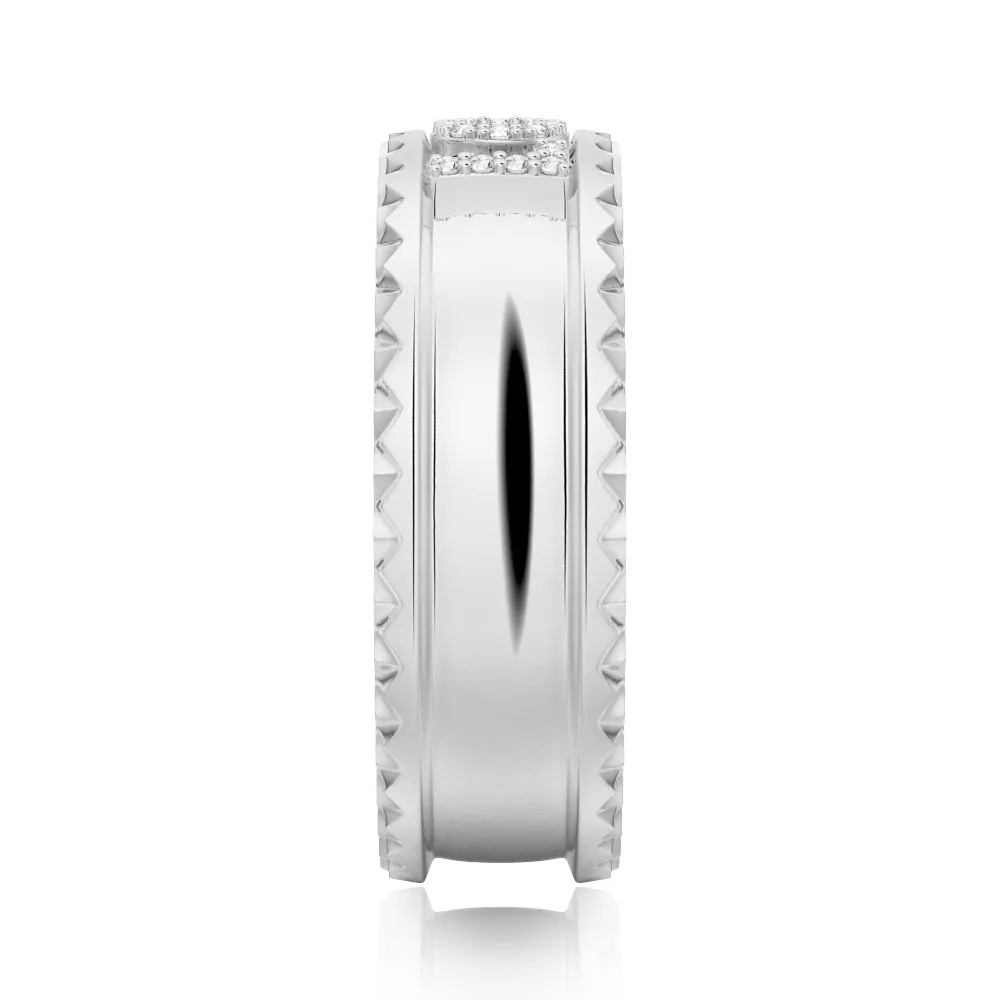 Custom Signature "LOVE" Wedding Band sold by MSBLUE Jewelry product image thumbnail 4