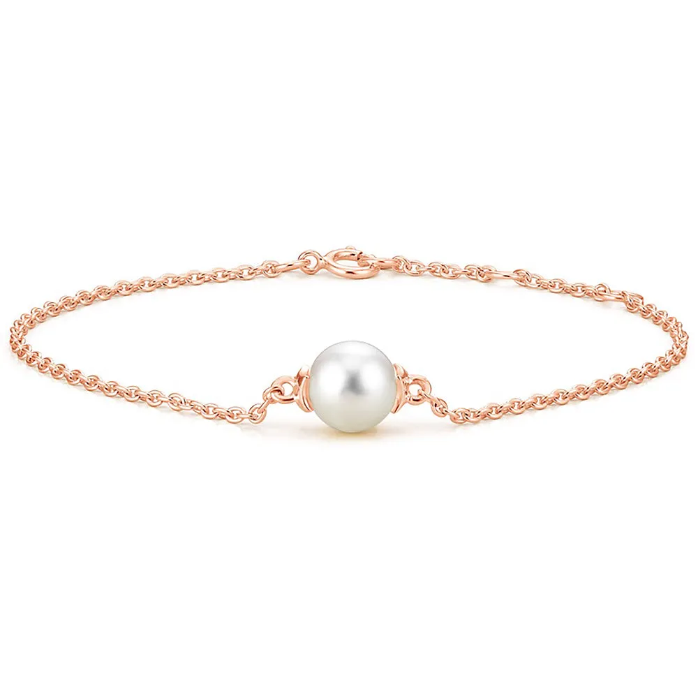 8mm Solitaire Freshwater Cultured Pearl Bracelet sold by MSBLUE Jewelry product image thumbnail 3