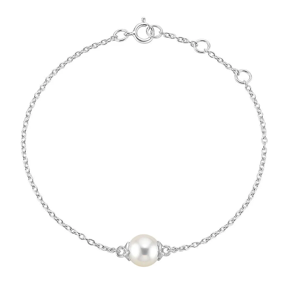8mm Solitaire Freshwater Cultured Pearl Bracelet sold by MSBLUE Jewelry product image thumbnail 4
