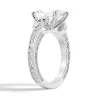 Vintage Celtic Knots Design Emerald Cut Moissanite Engagement Ring sold by MSBLUE Jewelry