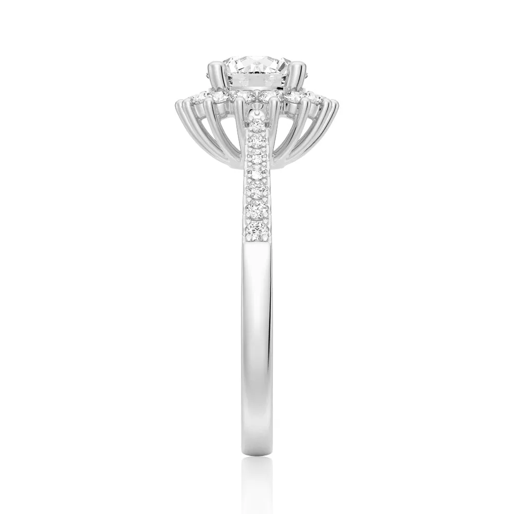 1 CT. Bright Starlight Moissanite Sterling Silver Ring sold by MSBLUE Jewelry product image thumbnail 3