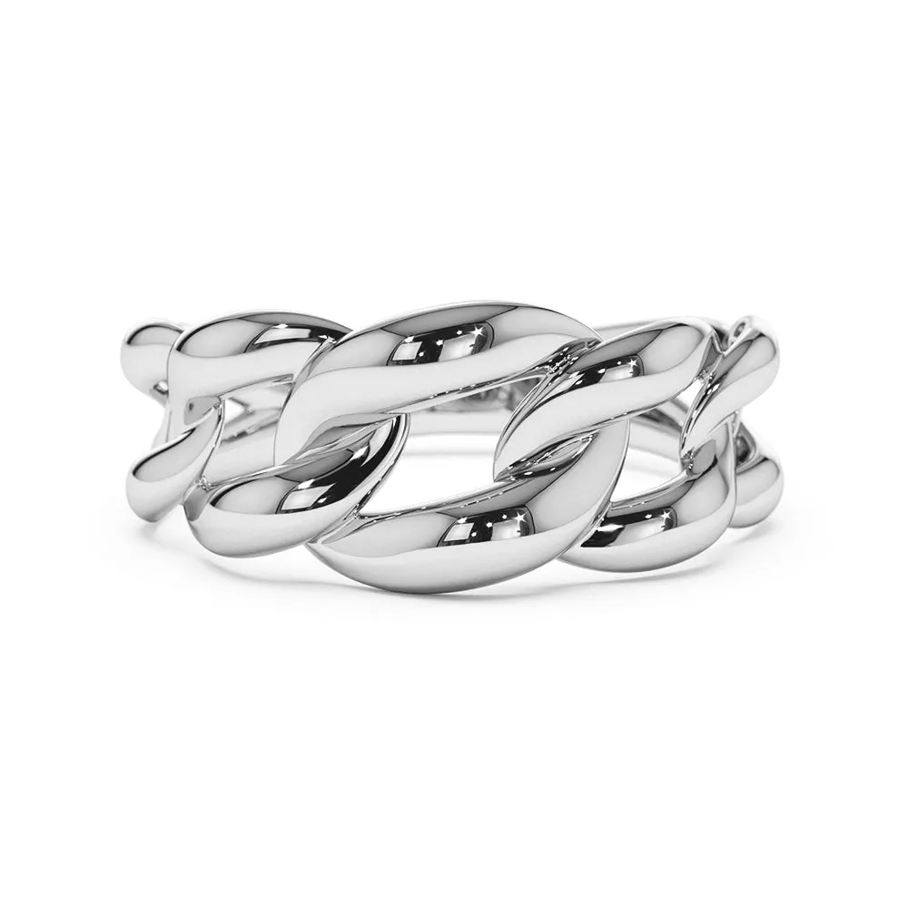 Bold Cuban Link Chain Ring sold by MSBLUE Jewelry product image thumbnail 2