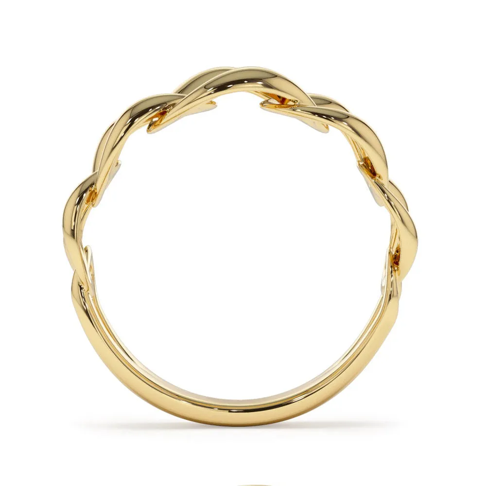 Bold Cuban Link Chain Ring sold by MSBLUE Jewelry product image thumbnail 5