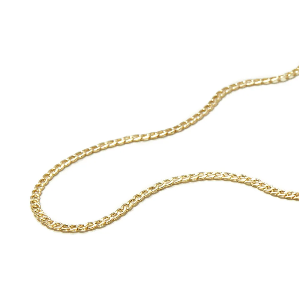 3.5mm Flat Curb Chain Necklace sold by MSBLUE Jewelry product image thumbnail 3