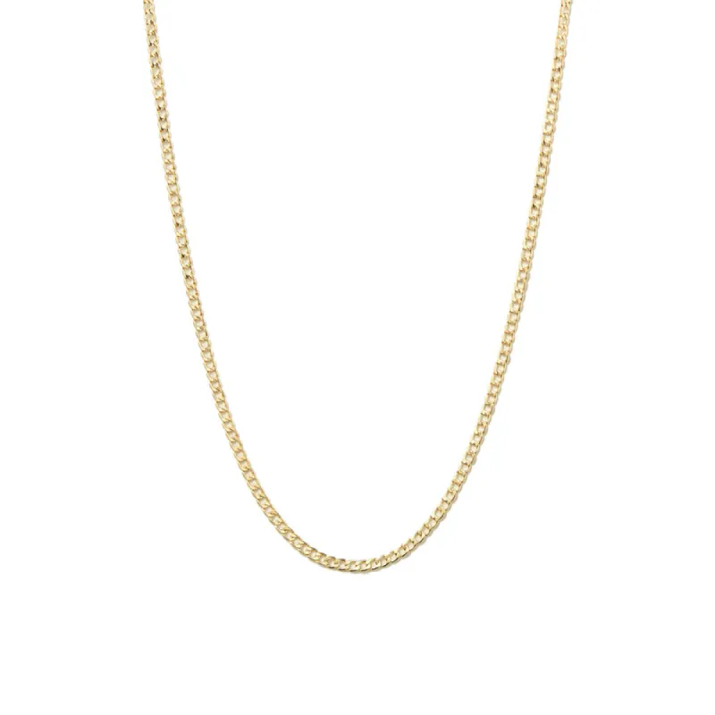 3.5mm Flat Curb Chain Necklace sold by MSBLUE Jewelry
