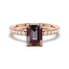 2 CT. Four Prong Emerald Cut Alexandrite Engagement Ring sold by MSBLUE Jewelry