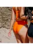 High Waist Solana Bikini Bottoms - Aperol Spritz sold by Sabal Swim