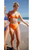 High Waist Solana Bikini Bottoms - Aperol Spritz sold by Sabal Swim
