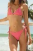 Maui String-Tie Bikini Bottoms - Pink Tides sold by Sabal Swim