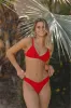 V-Front Bikini Bottoms - Red Tides sold by Sabal Swim