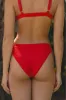 V-Front Bikini Bottoms - Red Tides sold by Sabal Swim