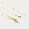 Gold Conch Shell Necklace sold by Selenichast