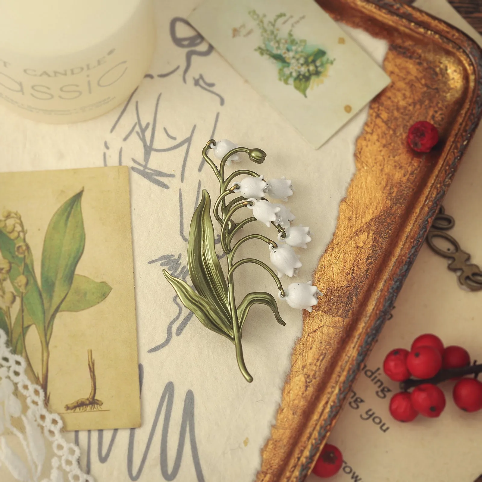 Lily Of The Valley Brooch sold by Selenichast product image thumbnail 5