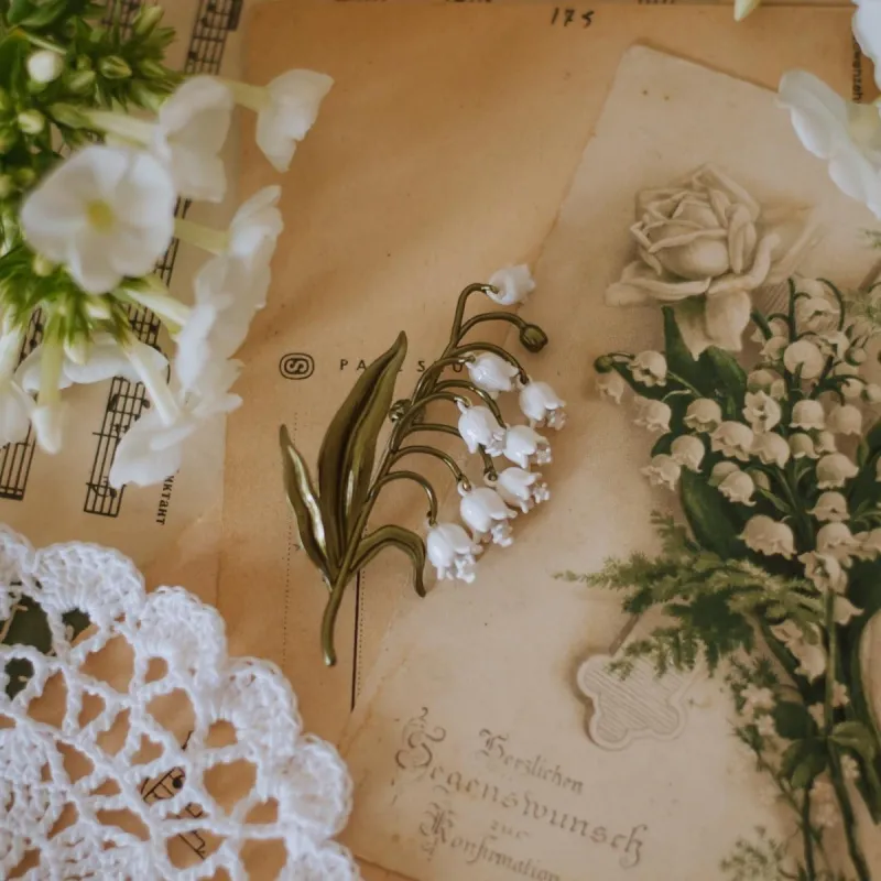 Lily Of The Valley Brooch sold by Selenichast