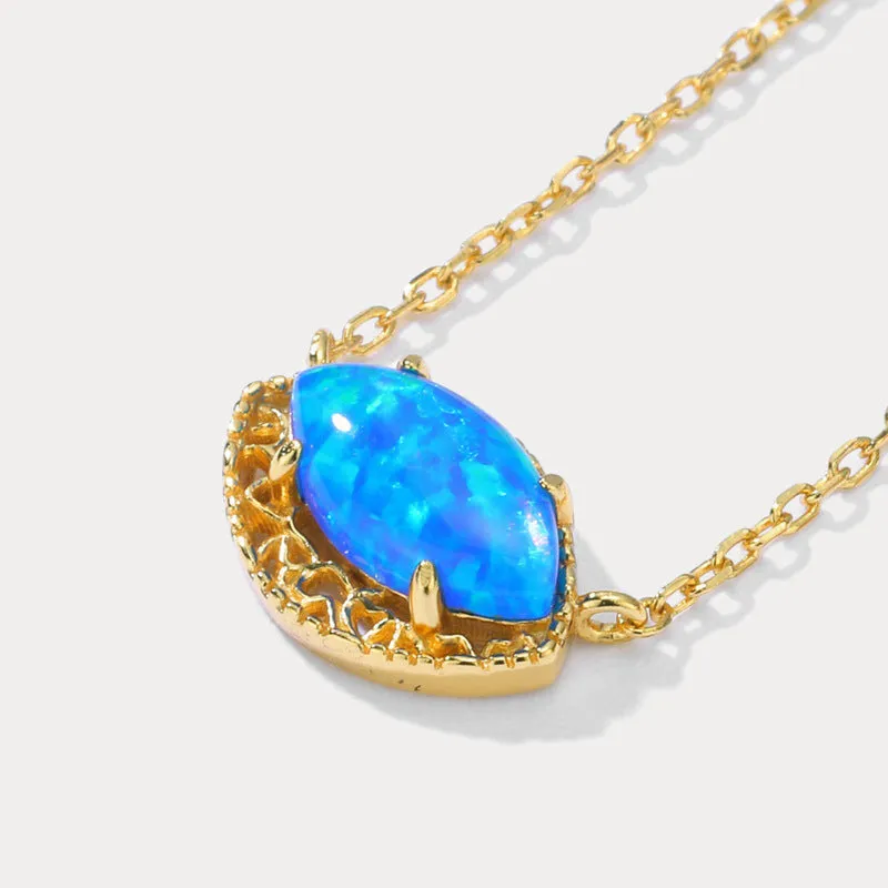 Blue Opal Necklace sold by Selenichast product image thumbnail 4