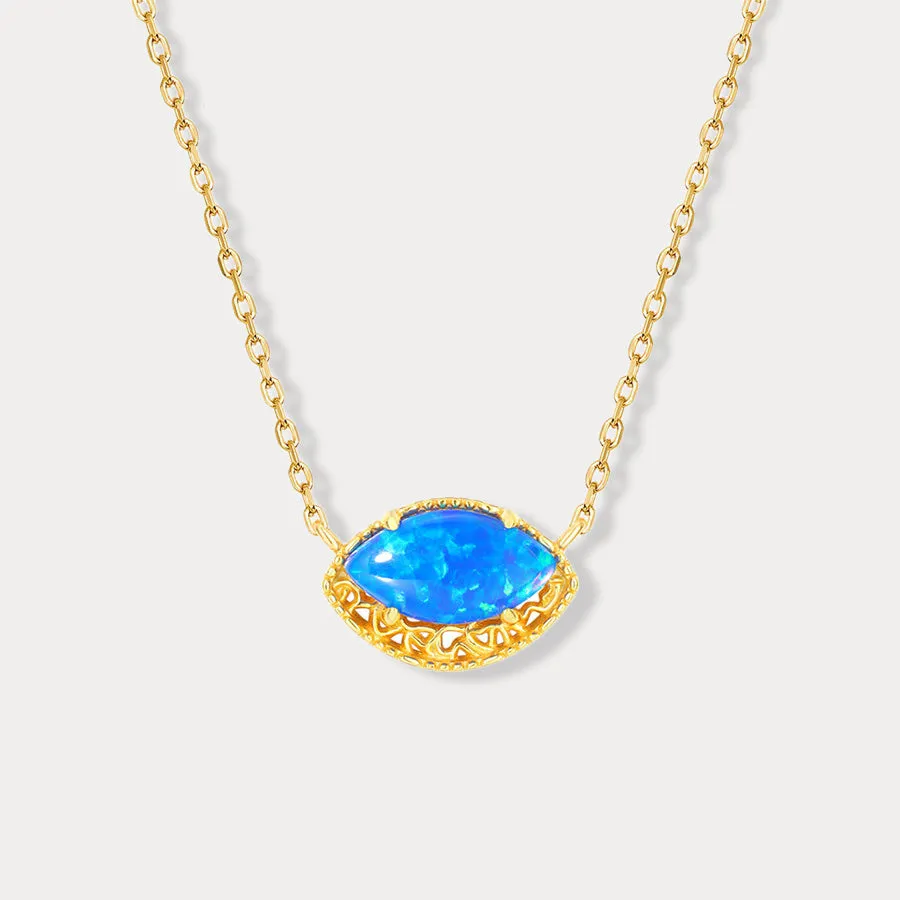 Blue Opal Necklace sold by Selenichast product image thumbnail 3