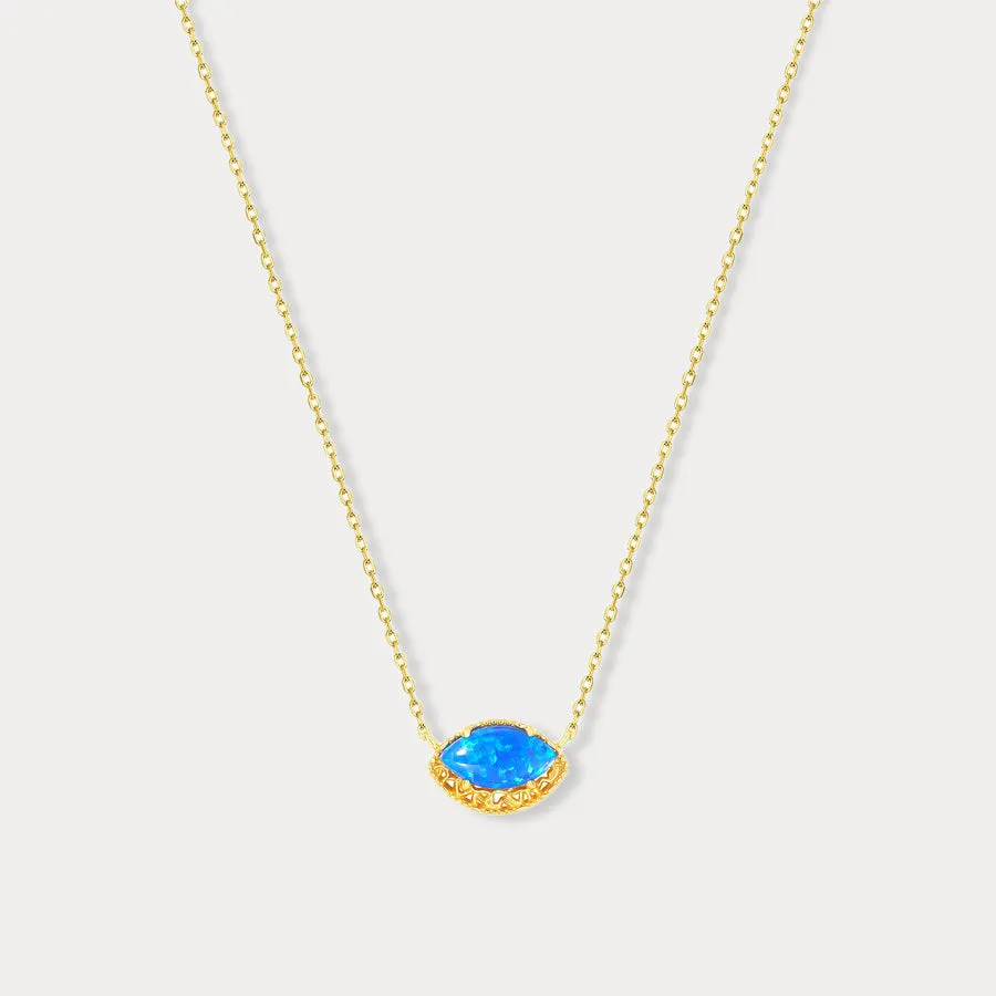 Blue Opal Necklace sold by Selenichast