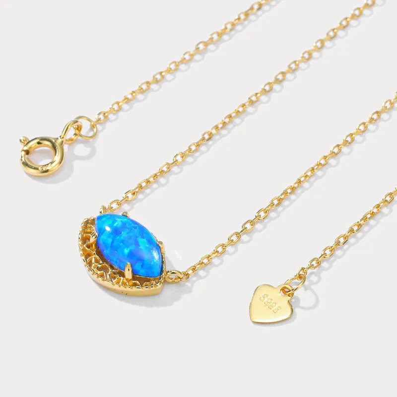 Blue Opal Necklace sold by Selenichast product image thumbnail 5