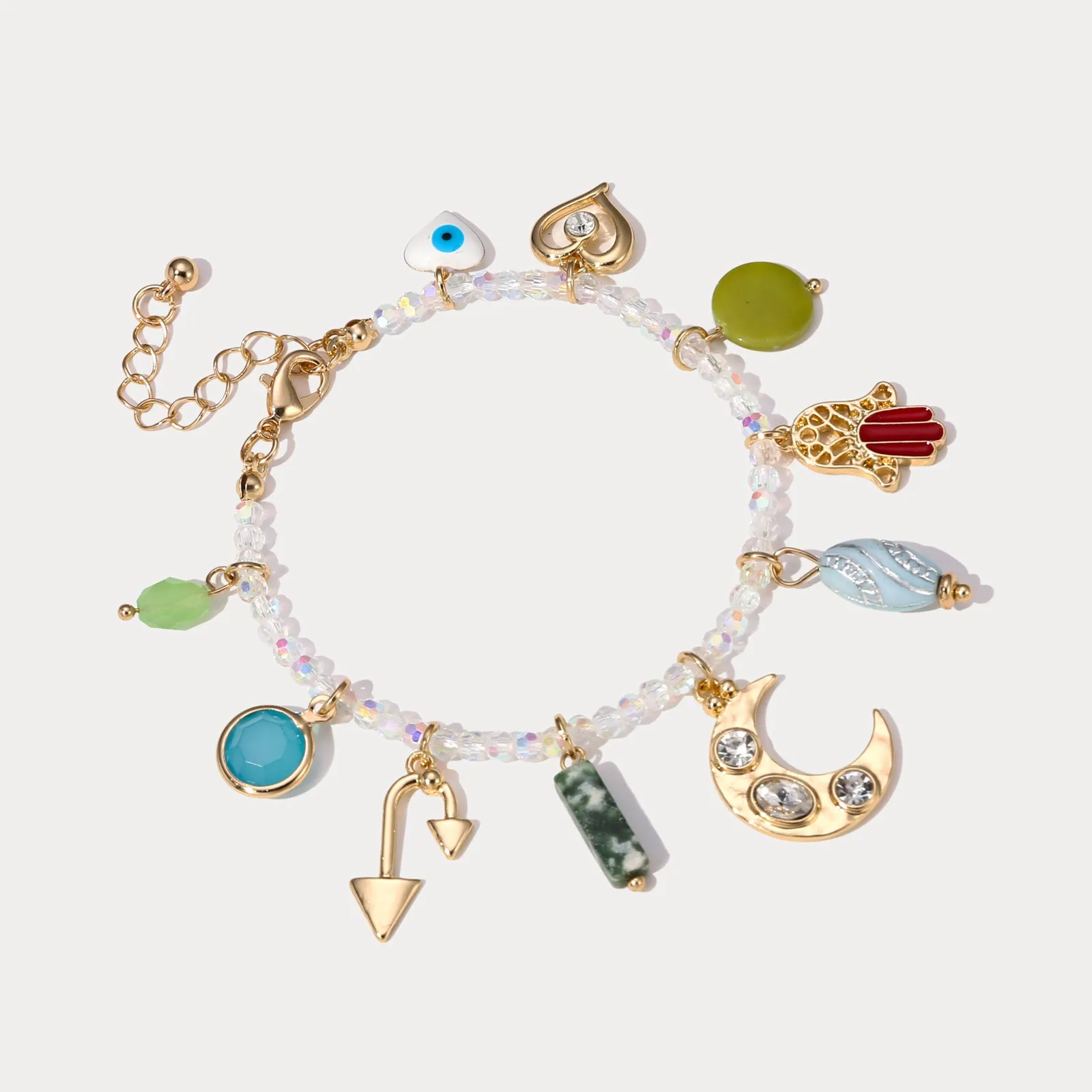 Evil Eye Colorful Beaded Bracelet sold by Selenichast product image thumbnail 5