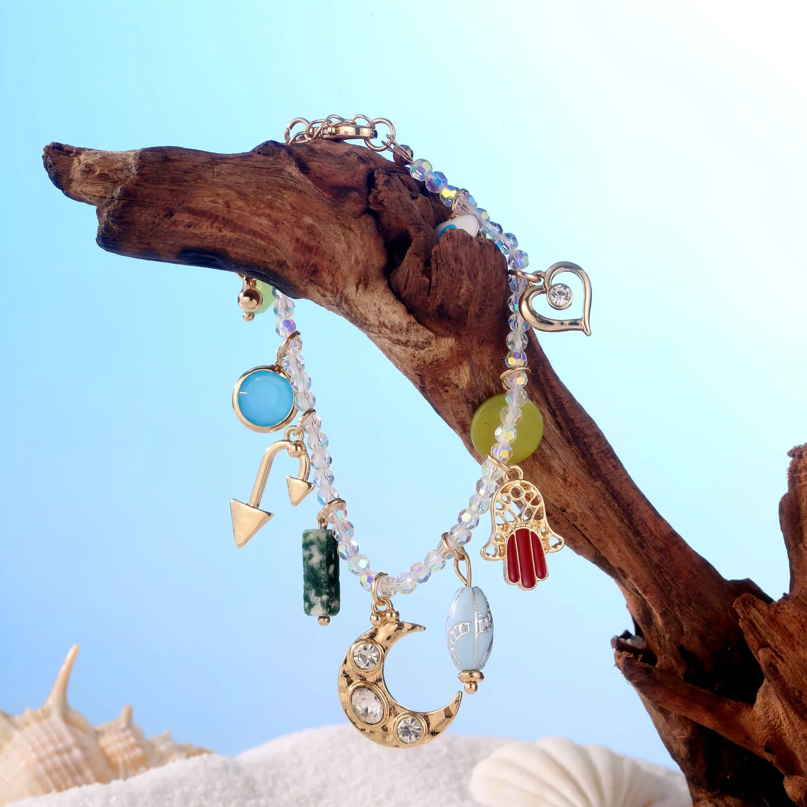 Evil Eye Colorful Beaded Bracelet sold by Selenichast product image thumbnail 2