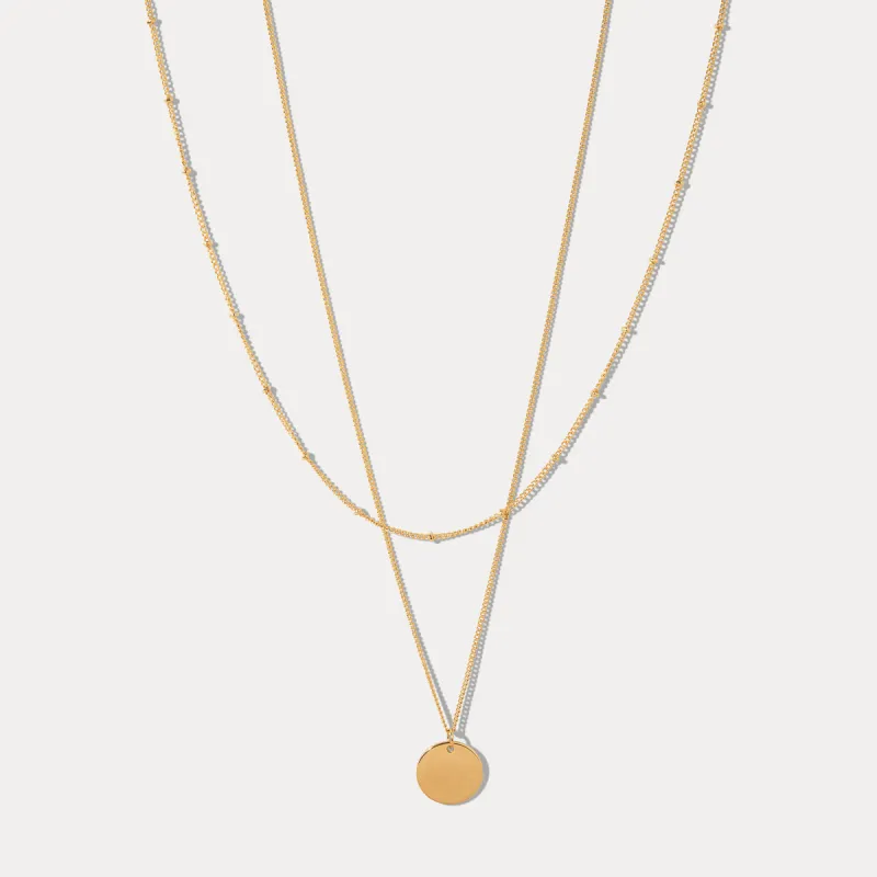 Gold layered Necklace sold by Selenichast