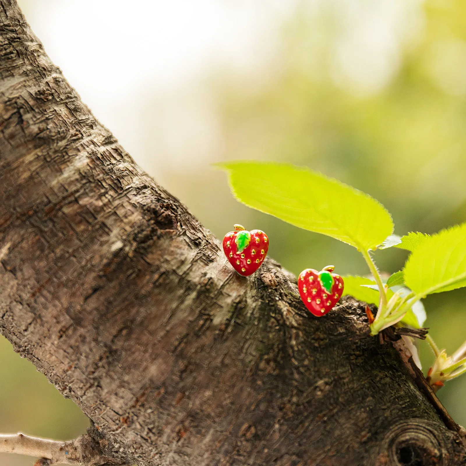 Strawberry & Bee Flowers Earring Sets sold by Selenichast product image thumbnail 4
