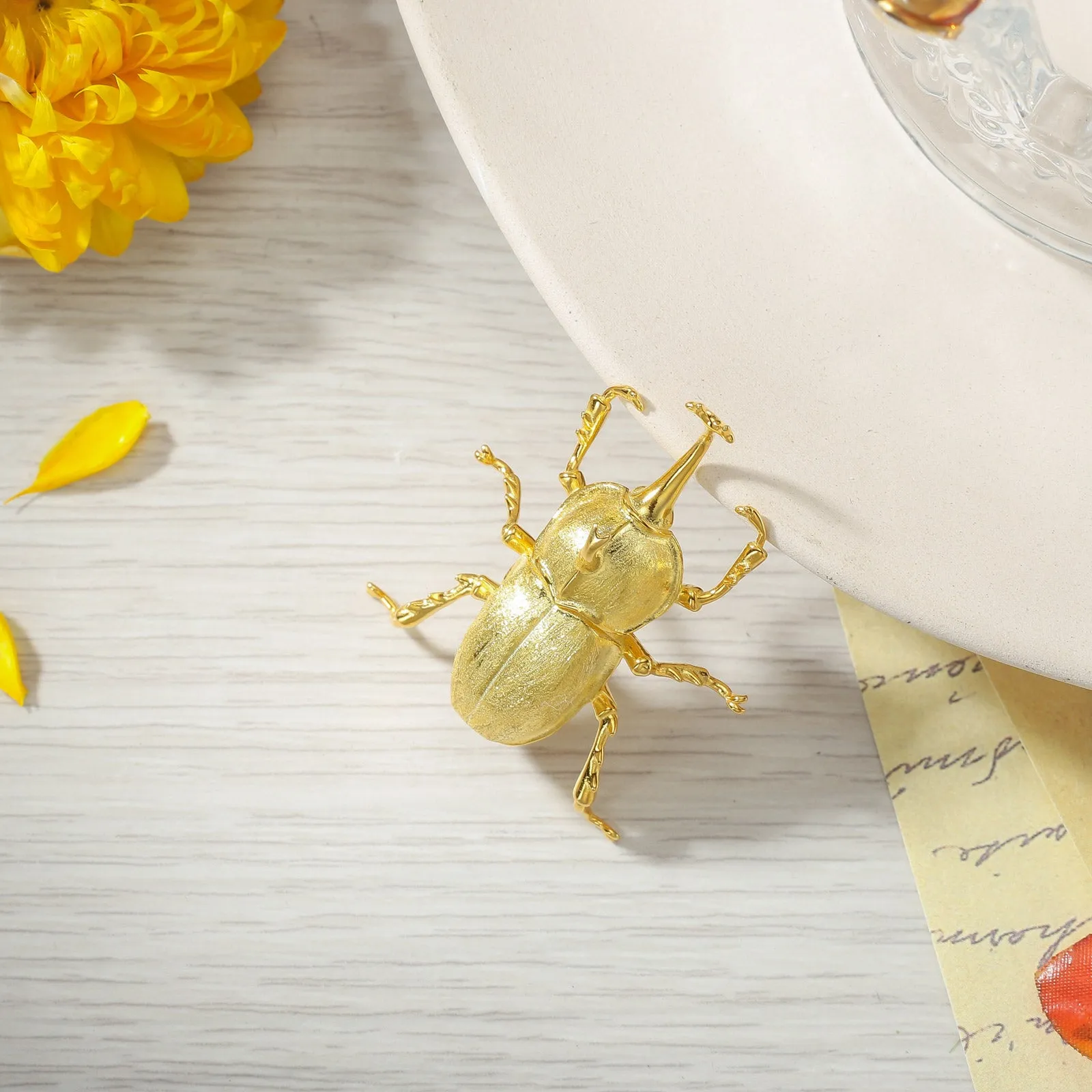 Vintage Beetle Brooch sold by Selenichast product image thumbnail 2