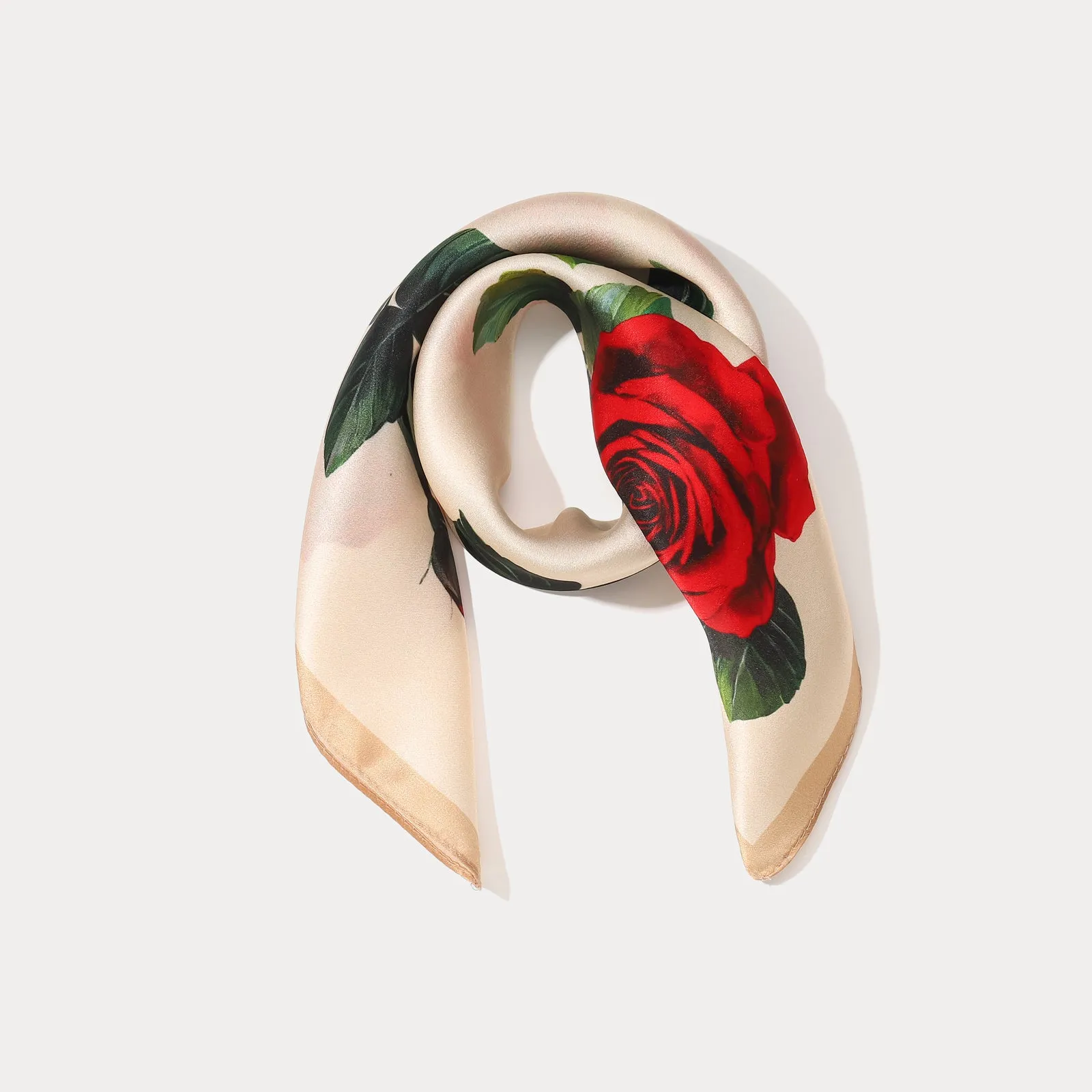 Rose Champagne Square Scarf sold by Selenichast product image thumbnail 2