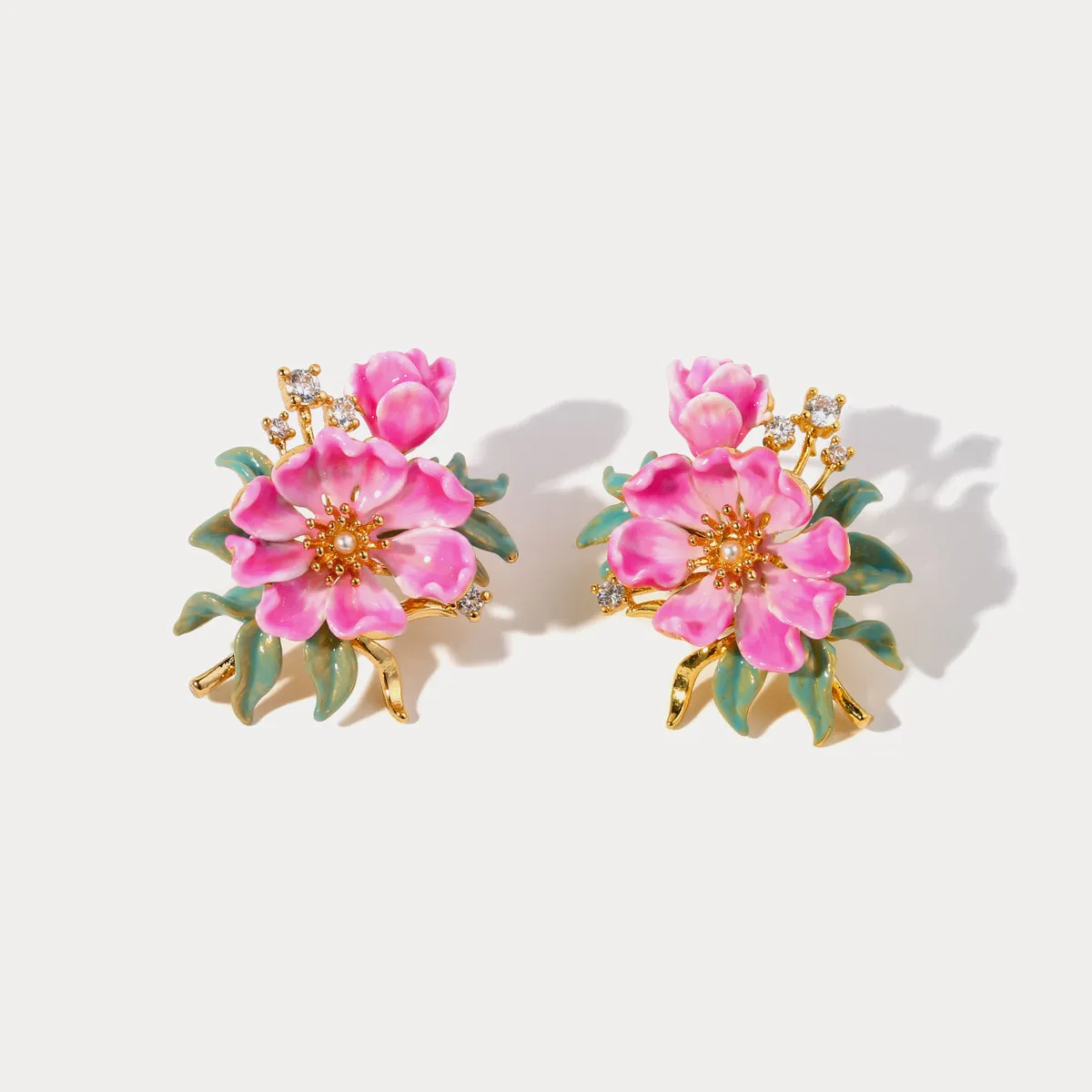 Peony Earrings sold by Selenichast