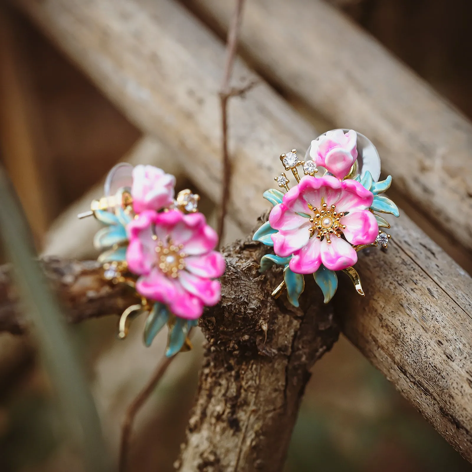 Peony Earrings sold by Selenichast product image thumbnail 5